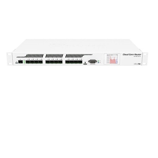 کلاود کر روتر میکروتیک مدل +Mikrotik Cloud Core Router CCR1016-12S-1S