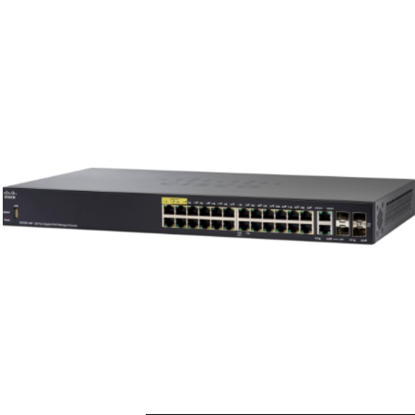 سوئیچ اسمال بیزینس سیسکو 28 پورت POE مدل SG350-28P